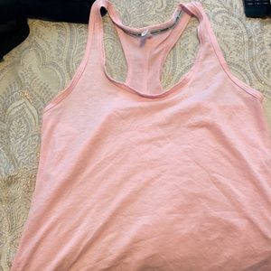 Light pink workout tank top
